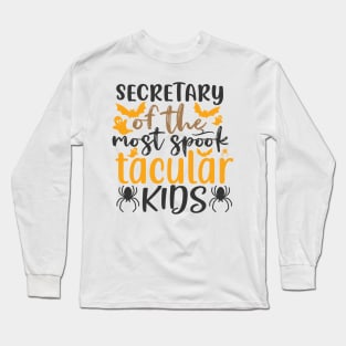 Secretary Of The Most Spook Tacular Kids Long Sleeve T-Shirt